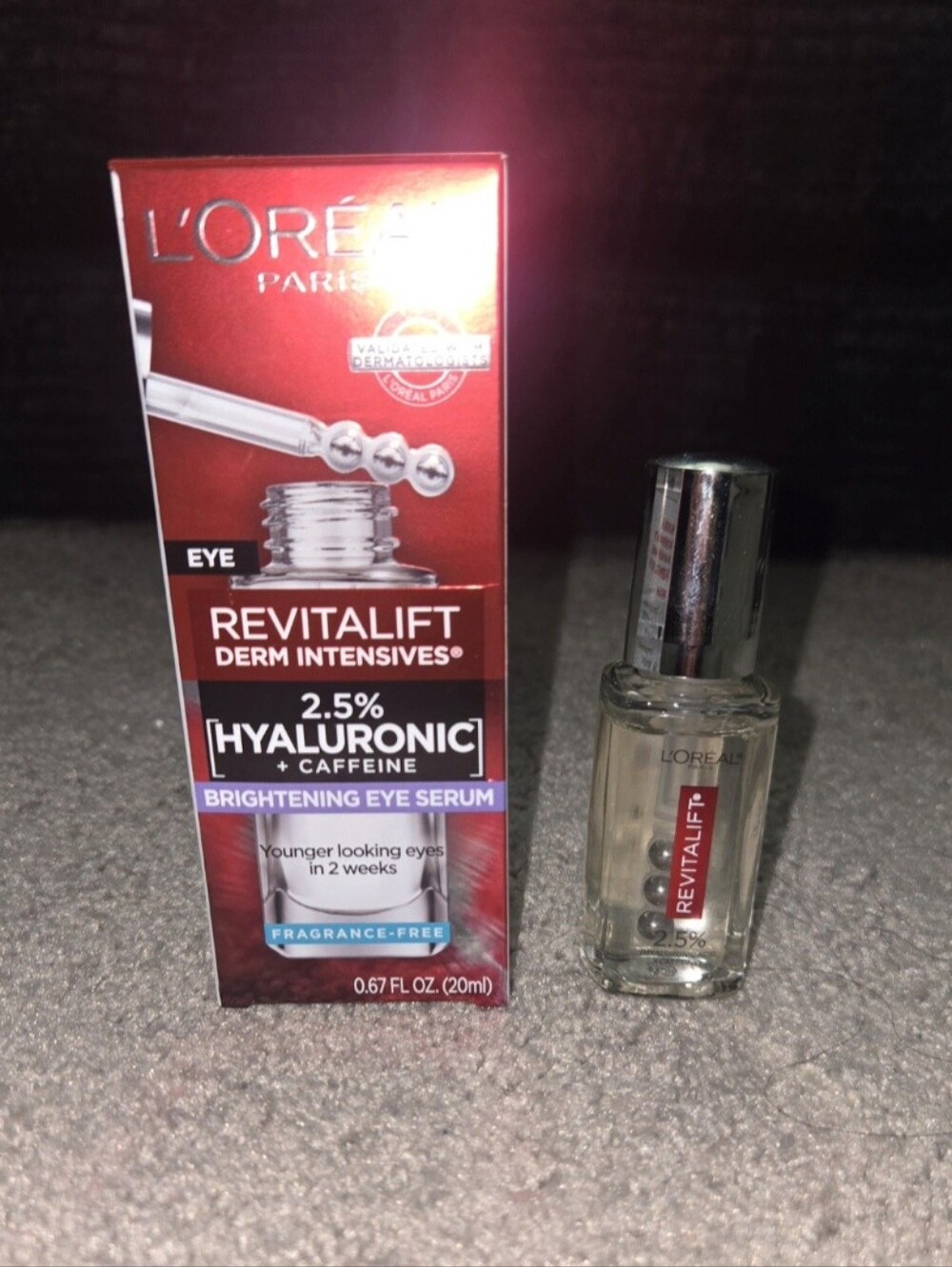 L'Oreal Revitalift Hyaluronic Acid Eye Serum NIB